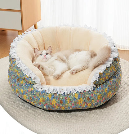 Lit rond  pour animaux de compagnie