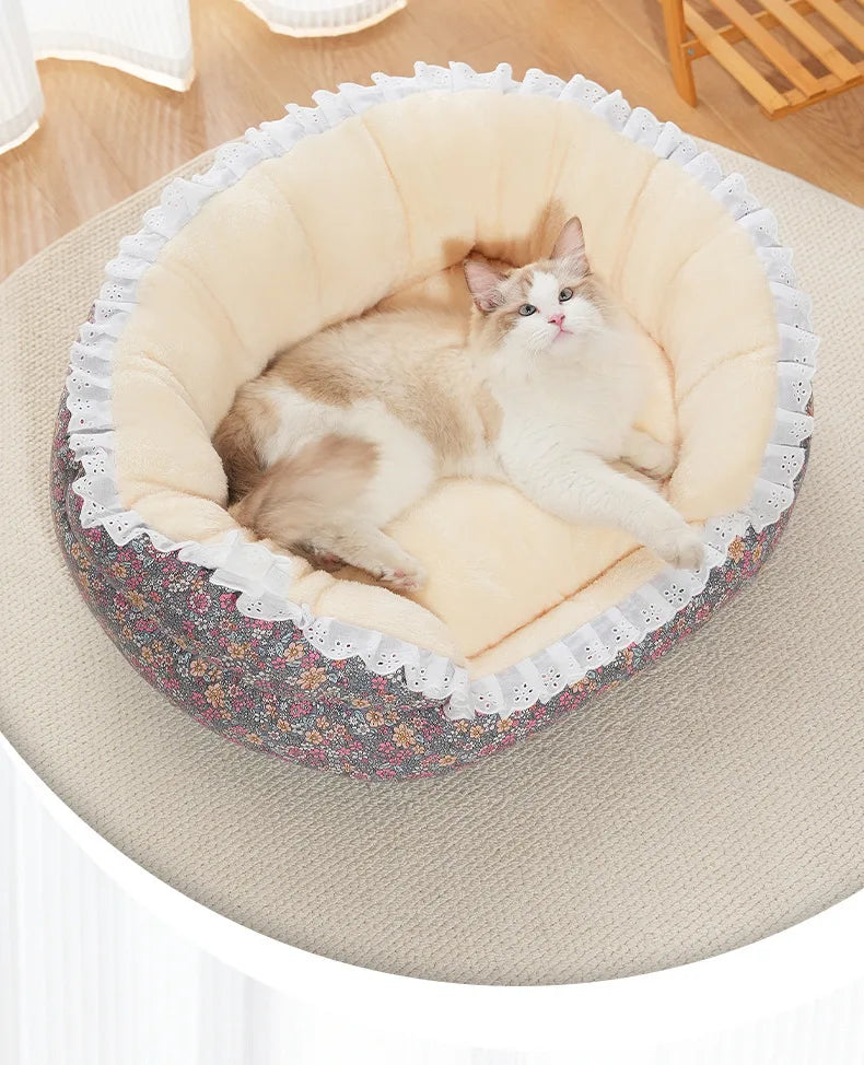 Lit rond  pour animaux de compagnie